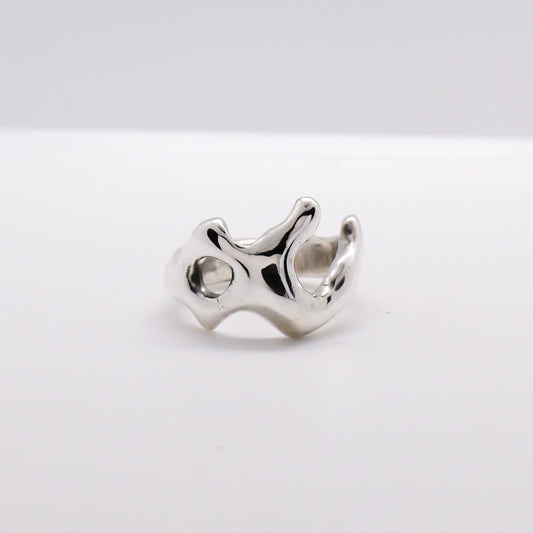 Molten Ring No. 067 - Handmade One of a Kind Ring in Recycled Silver