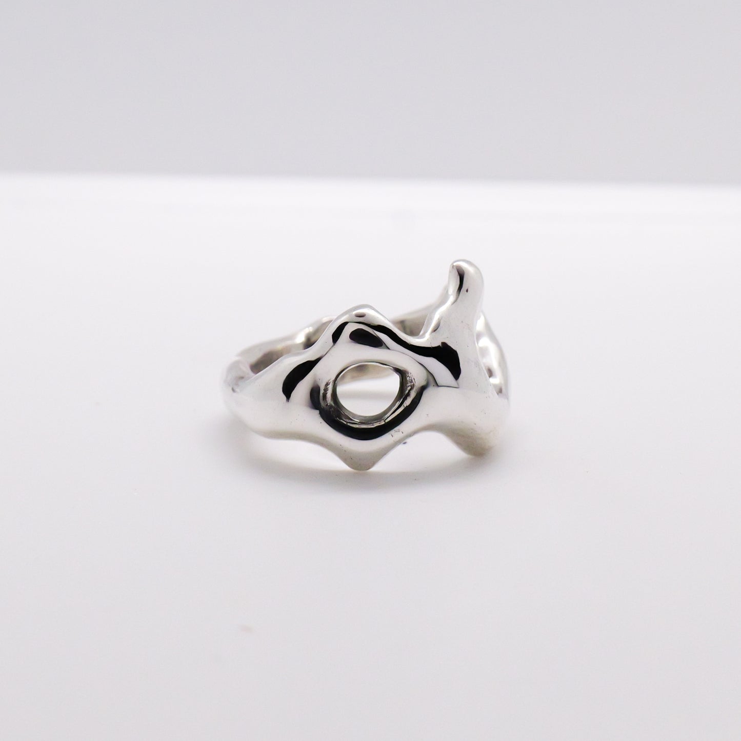 Molten Ring No. 067 - Handmade One of a Kind Ring in Recycled Silver