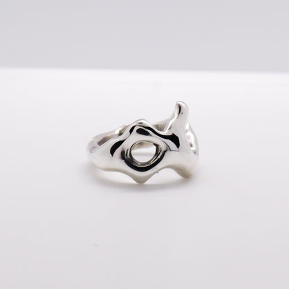 Molten Ring No. 067 - Handmade One of a Kind Ring in Recycled Silver