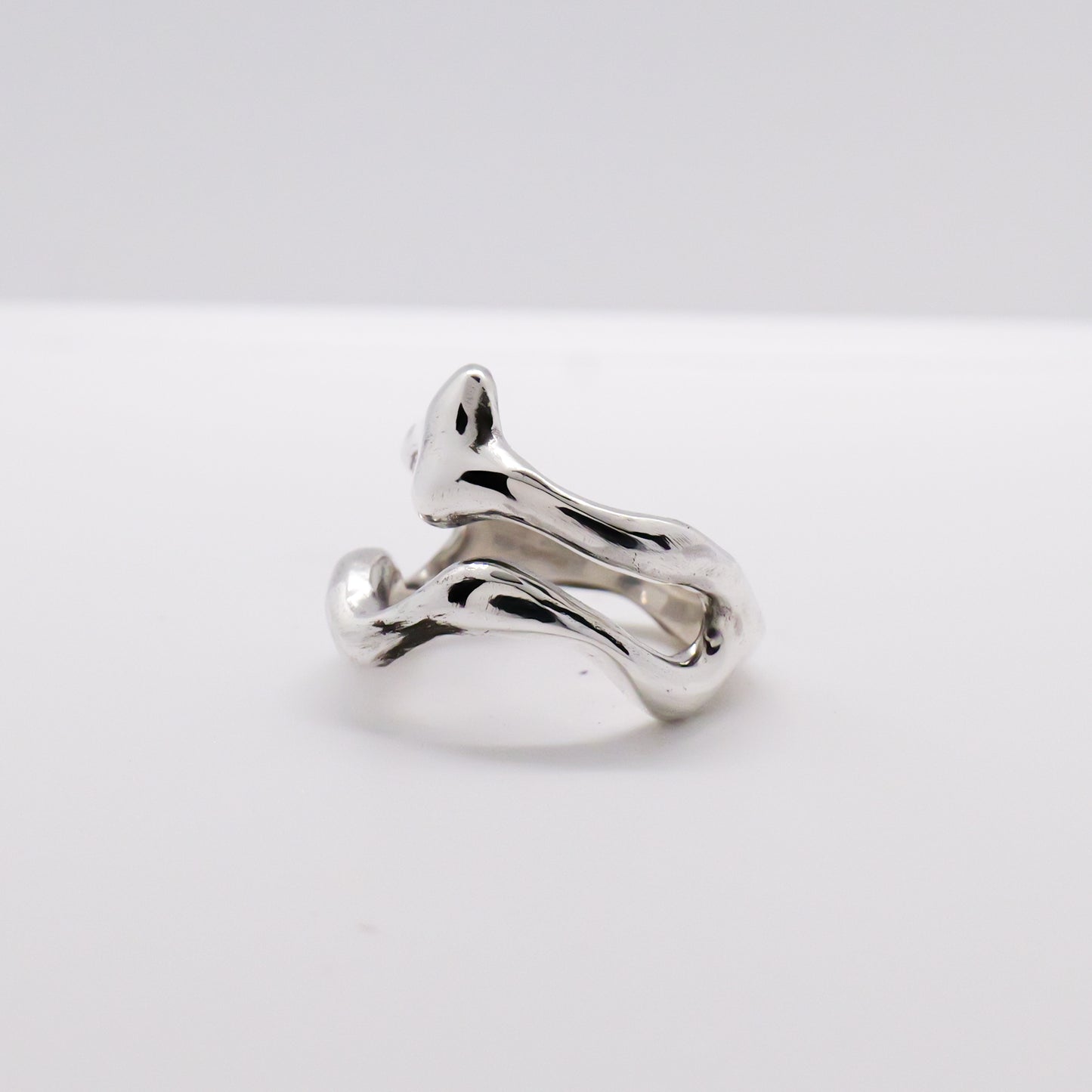 Molten Ring No. 068 - Handmade One of a Kind Ring in Recycled Silver