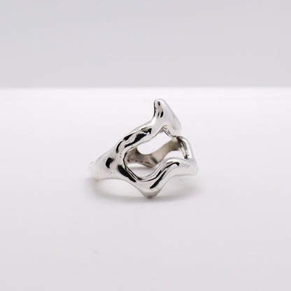Molten Ring No. 068 - Handmade One of a Kind Ring in Recycled Silver